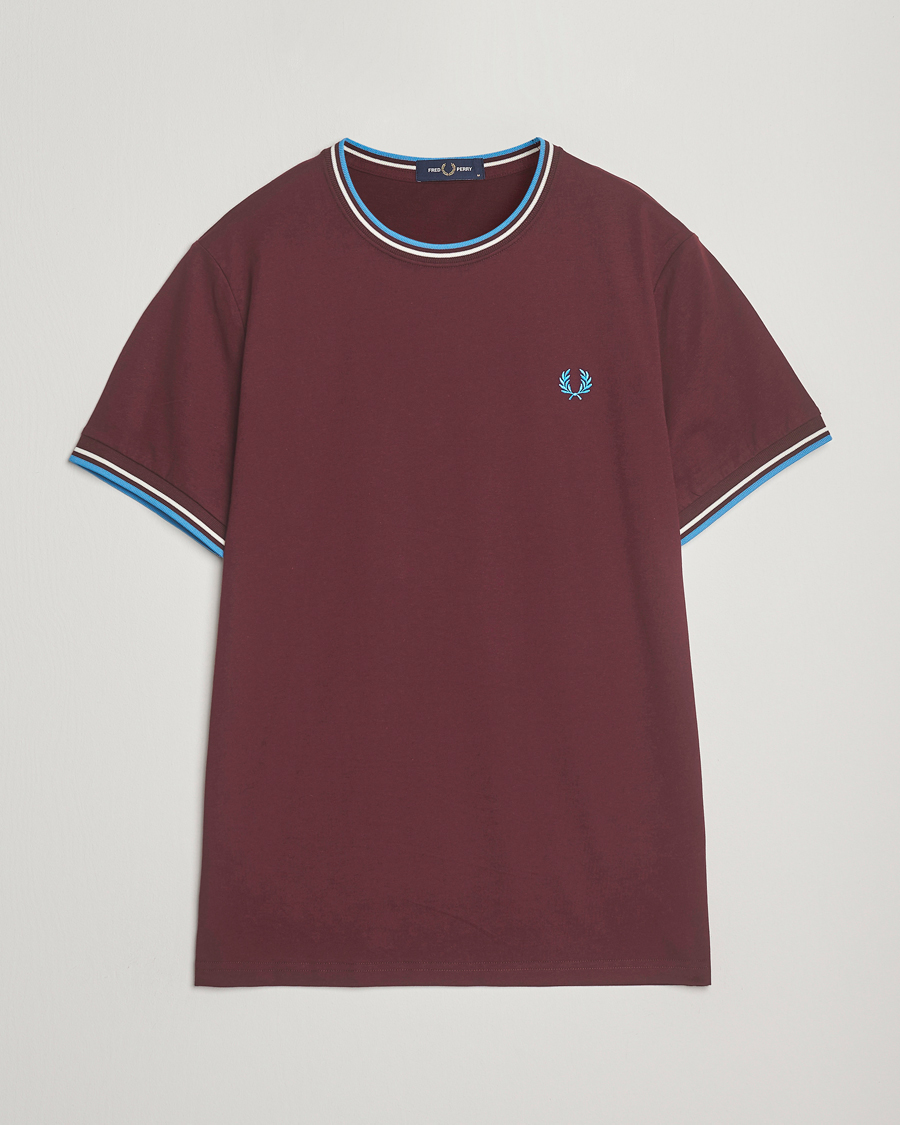 Homme | T-shirts | Fred Perry | Twin Tipped T-Shirt Oxblood
