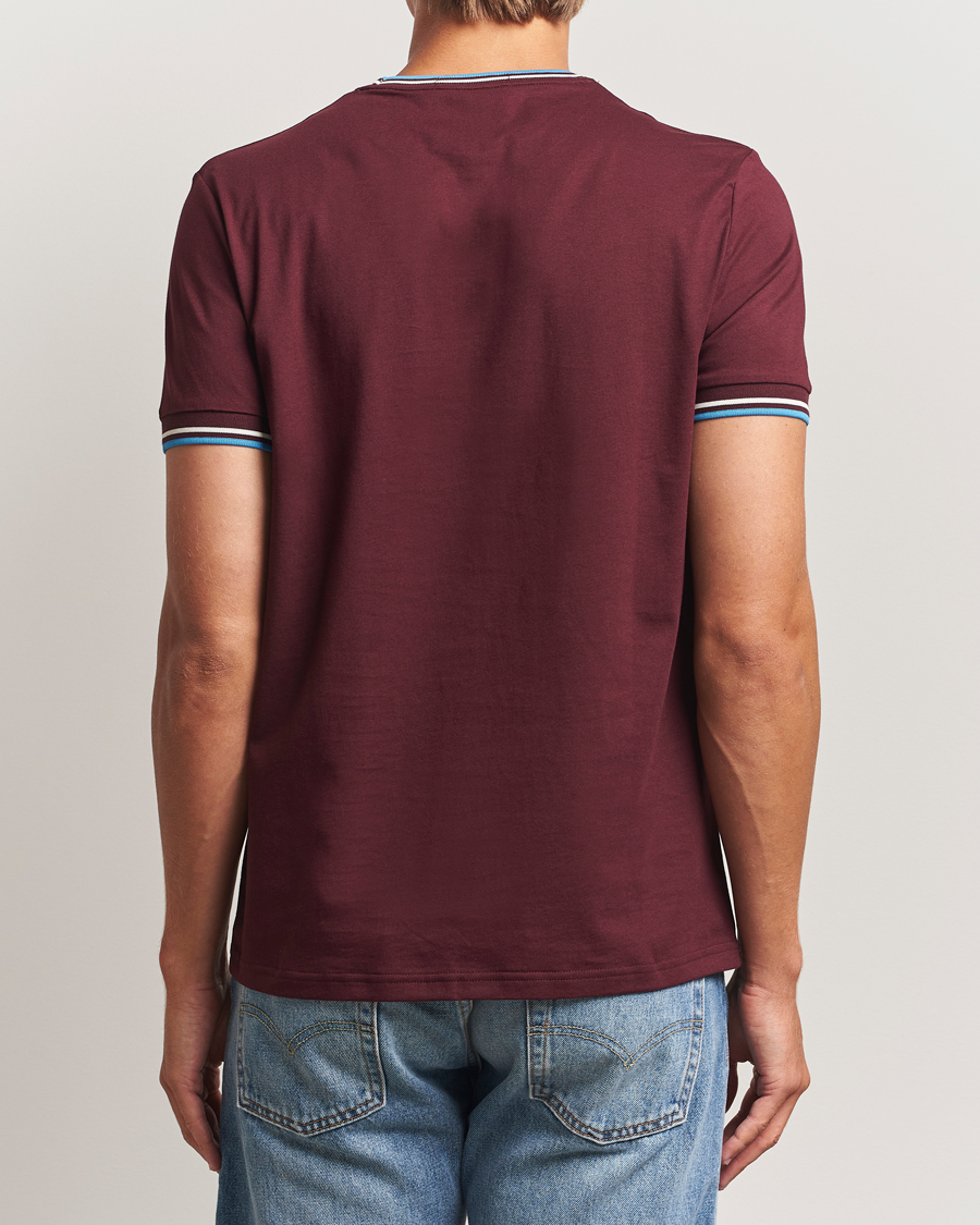 Homme | T-shirts | Fred Perry | Twin Tipped T-Shirt Oxblood