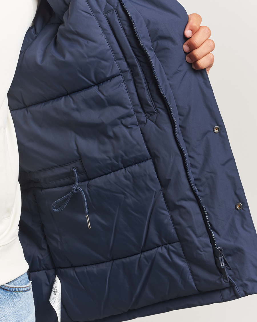 Homme | Manteaux Et Vestes | Fred Perry | Stockport Padded Hooded Jacket Dark Airforce