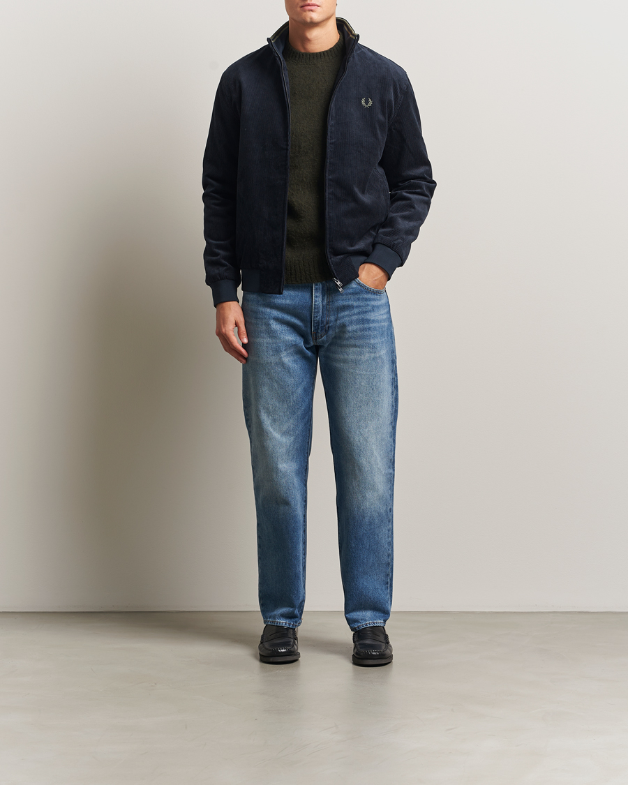 Homme | Manteaux Et Vestes | Fred Perry | Brentham Corduroy Jacket Navy