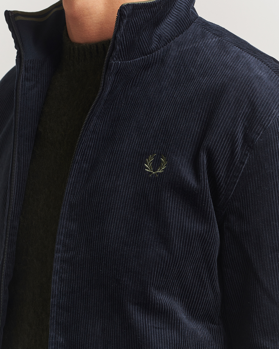 Homme | Manteaux Et Vestes | Fred Perry | Brentham Corduroy Jacket Navy