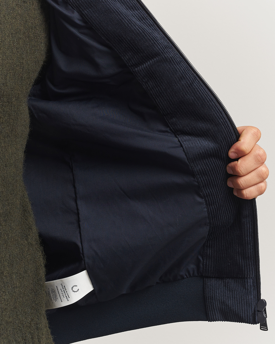Homme | Manteaux Et Vestes | Fred Perry | Brentham Corduroy Jacket Navy