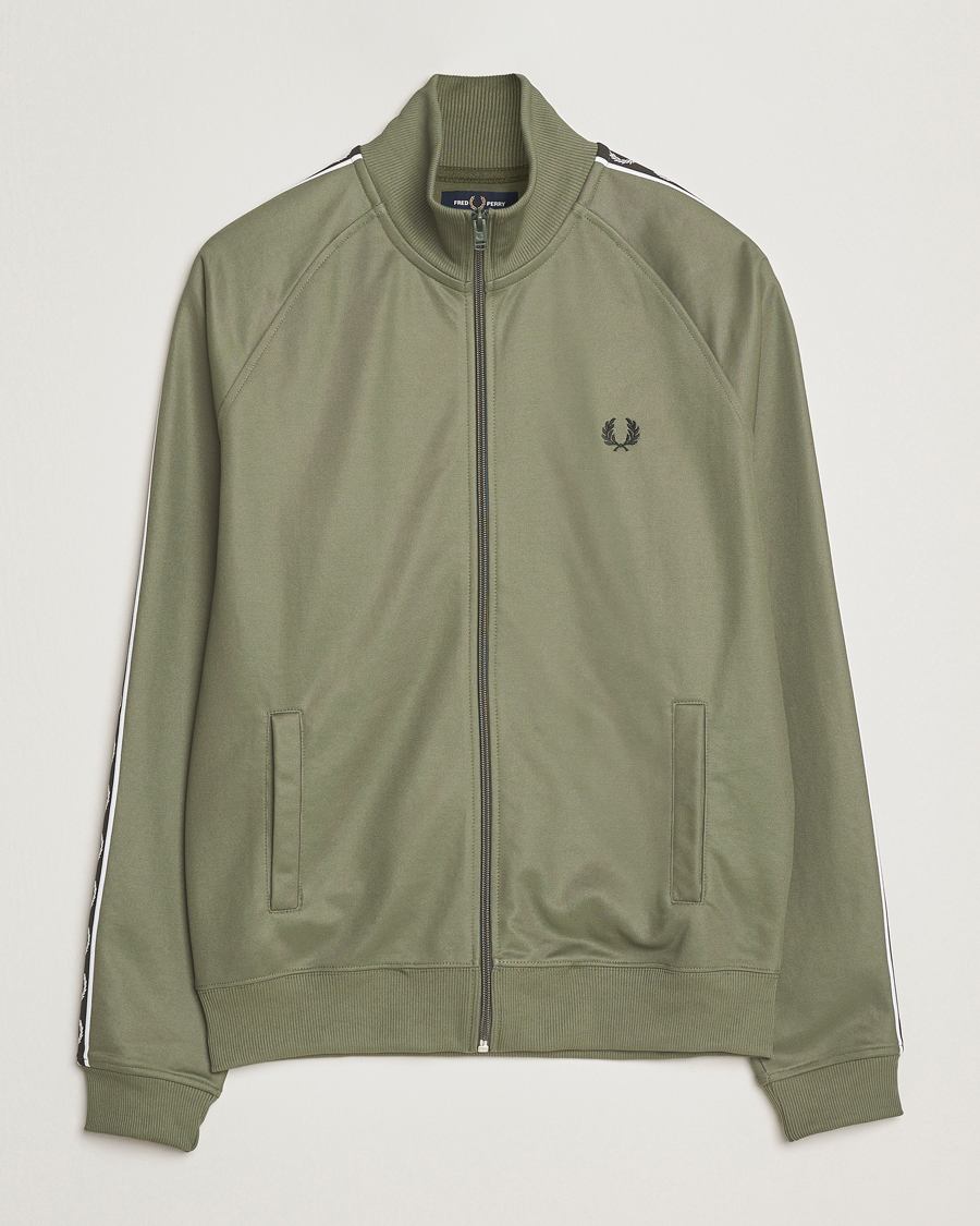 Homme | Pulls Et Tricots | Fred Perry | Taped Track Jacket Laurel Green