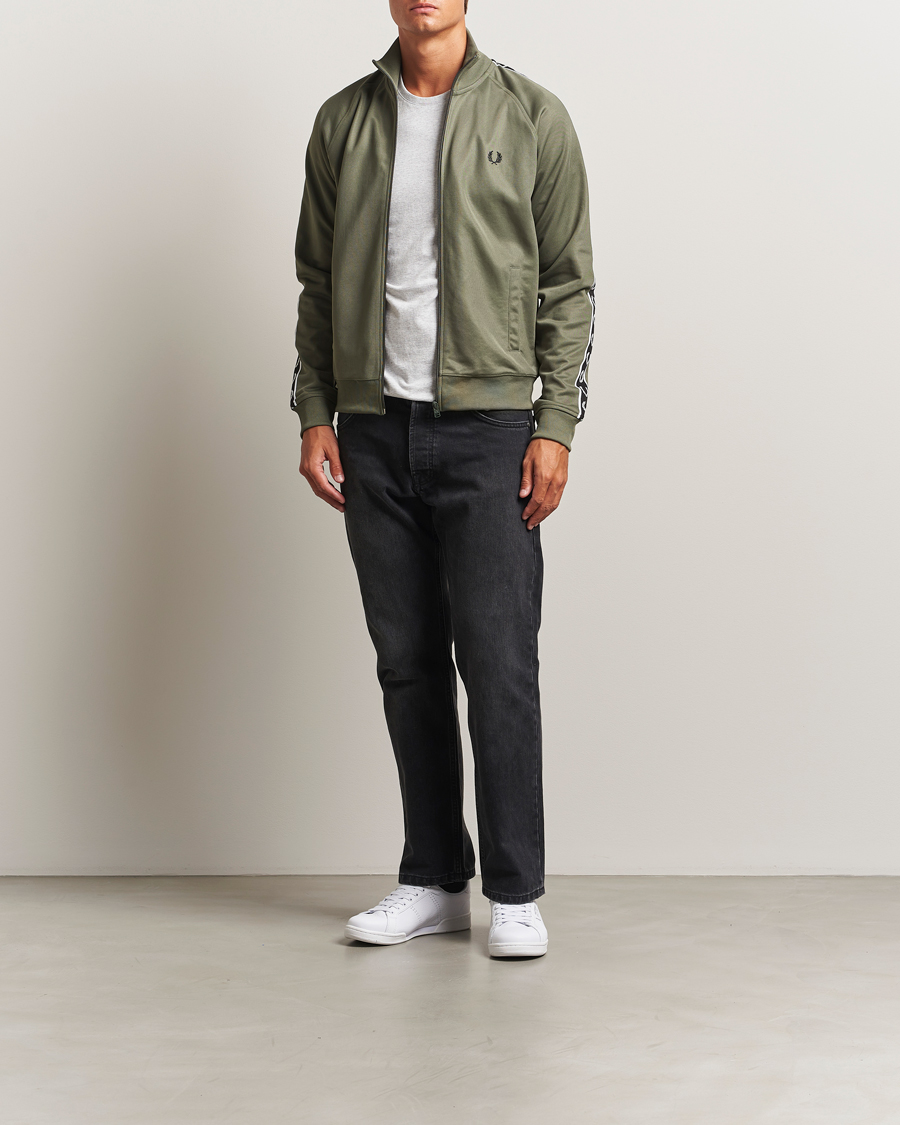 Homme | Pulls Et Tricots | Fred Perry | Taped Track Jacket Laurel Green