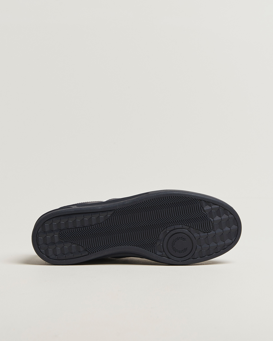 Homme | Baskets | Fred Perry | B4 Leather/Suede Sneaker Navy