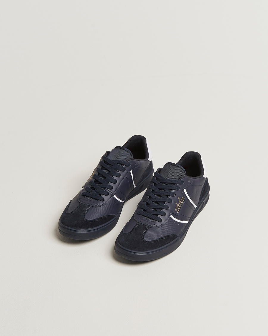 Homme | Baskets | Fred Perry | B4 Leather/Suede Sneaker Navy