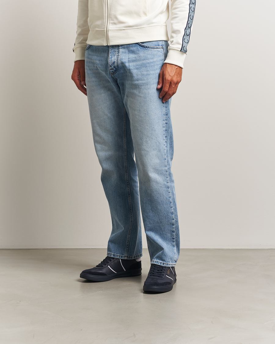 Homme | Baskets | Fred Perry | B4 Leather/Suede Sneaker Navy