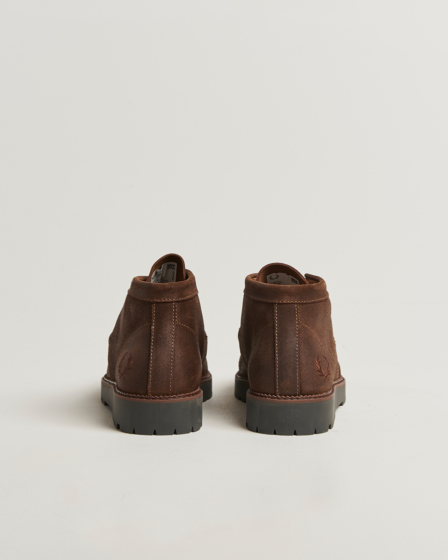 Homme | Fred Perry Kenny Waxed Suede Chukka Boot Burnt Tobacco | Fred Perry | Kenny Waxed Suede Chukka Boot Burnt Tobacco