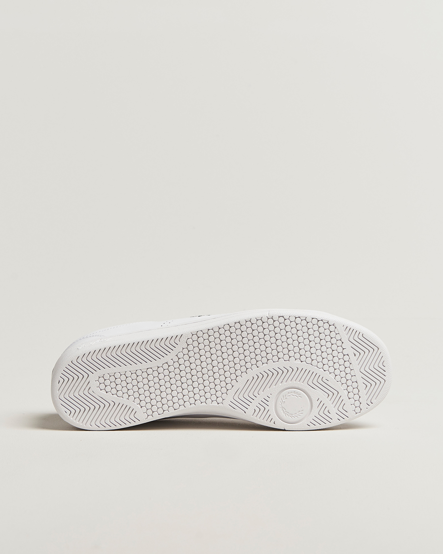 Homme | Baskets | Fred Perry | B721 Leather Sneakers White/Green