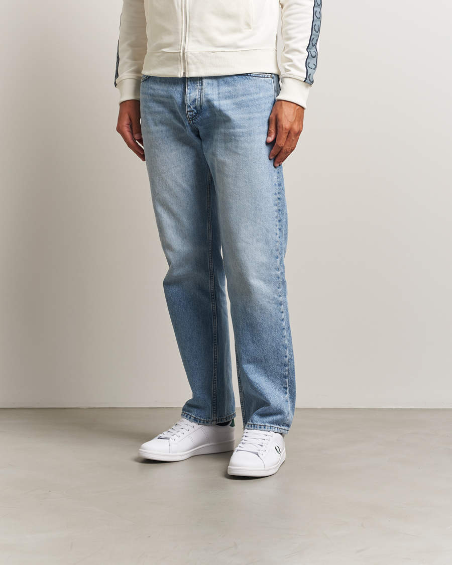 Homme | Baskets | Fred Perry | B721 Leather Sneakers White/Green