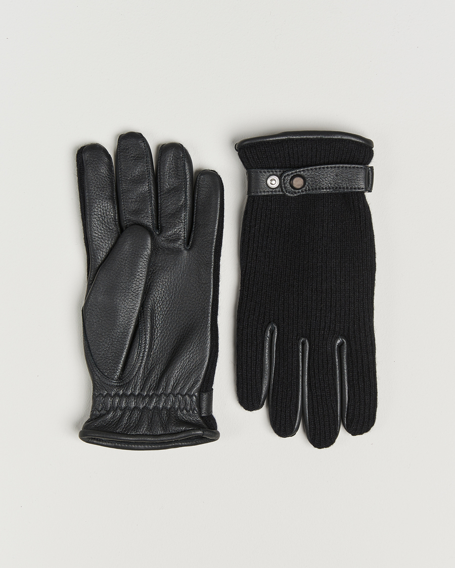 Homme | Gants | Hestra | Christopher Cashmere/Elkskin Glove Black