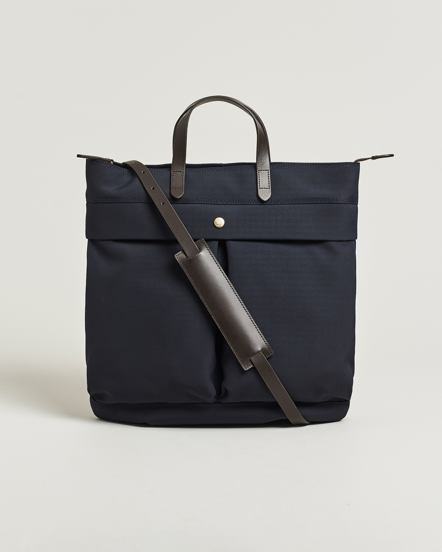Homme | Sacs | Mismo | M/S Helmet Tote Bag Navy/Dark Brown