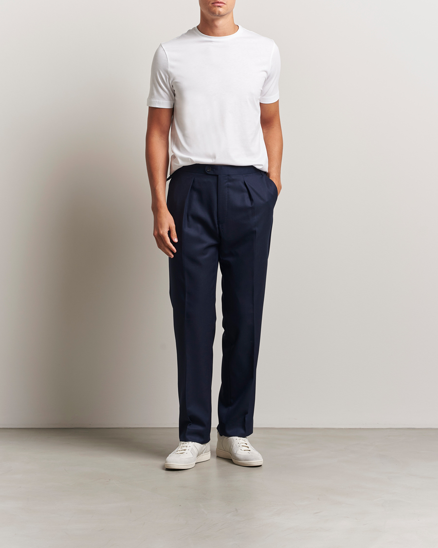 Homme | T-shirts | Stenströms | Supima Cotton T-Shirt White