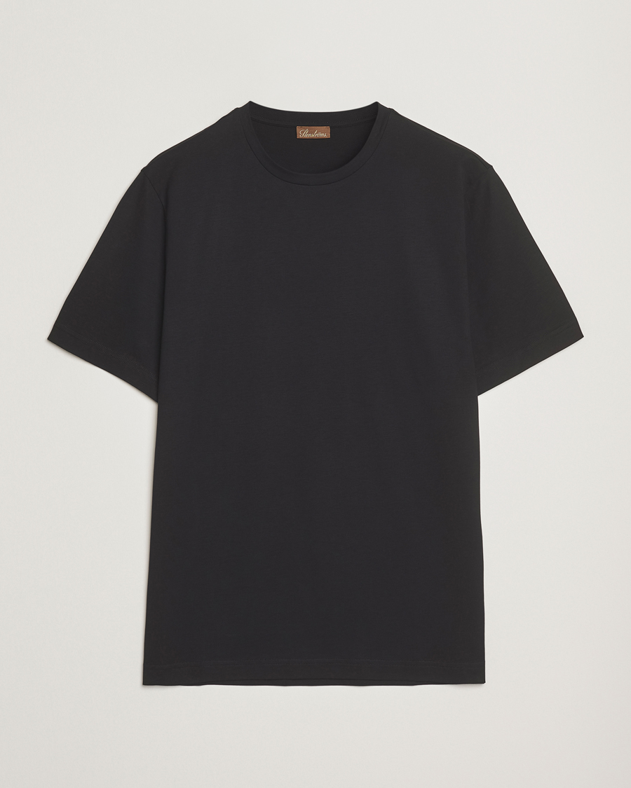Homme | T-shirts | Stenströms | Supima Cotton T-Shirt Black