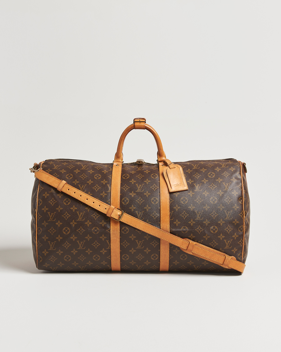 Homme | Louis Vuitton Pre-Owned Keepall Bandoulière 55 Monogram | Louis Vuitton Pre-Owned | Keepall Bandoulière 55 Monogram
