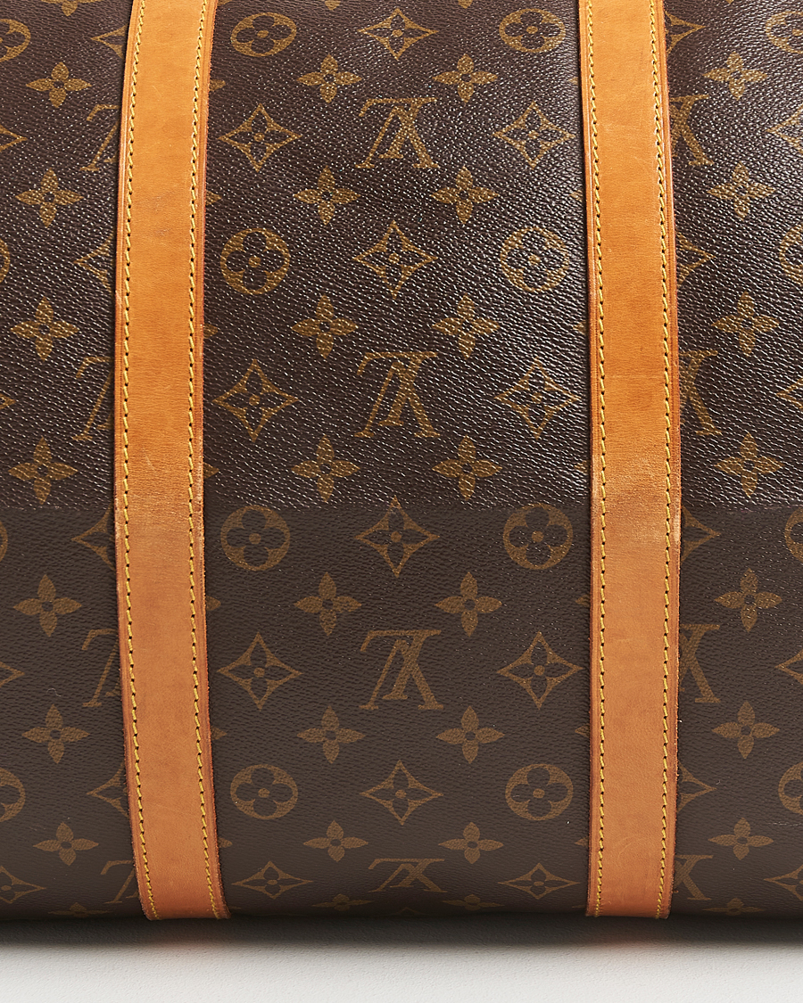 Homme | Louis Vuitton Pre-Owned Keepall Bandoulière 55 Monogram | Louis Vuitton Pre-Owned | Keepall Bandoulière 55 Monogram
