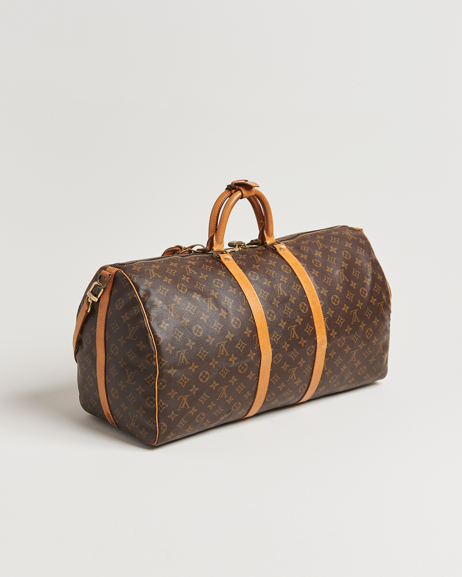 Homme | Louis Vuitton Pre-Owned Keepall Bandoulière 55 Monogram | Louis Vuitton Pre-Owned | Keepall Bandoulière 55 Monogram