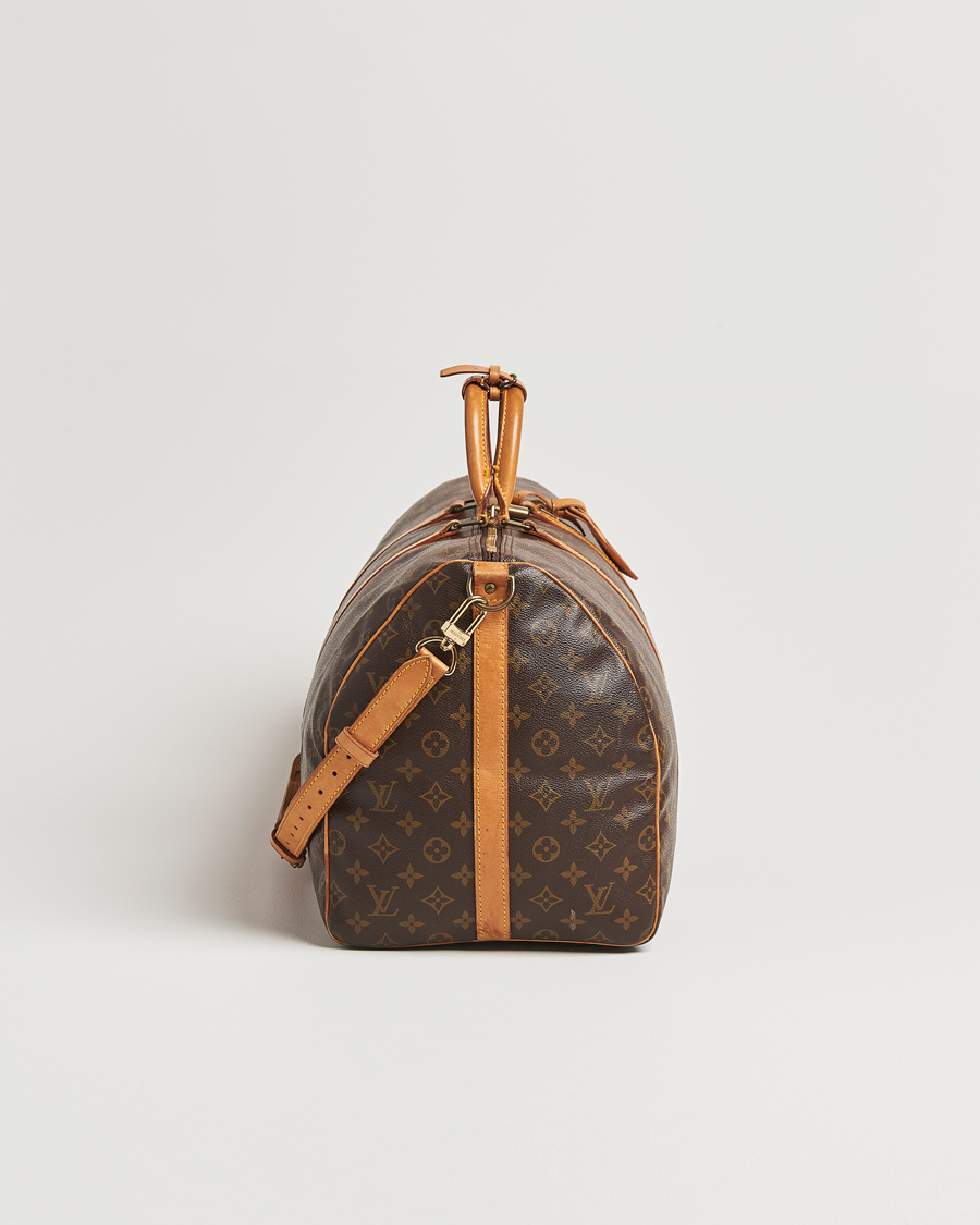 Homme | Louis Vuitton Pre-Owned Keepall Bandoulière 55 Monogram | Louis Vuitton Pre-Owned | Keepall Bandoulière 55 Monogram