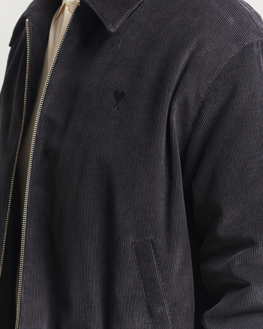 Homme | Manteaux Et Vestes | AMI | Light Padded Fine Corduroy Jacket Anthracite