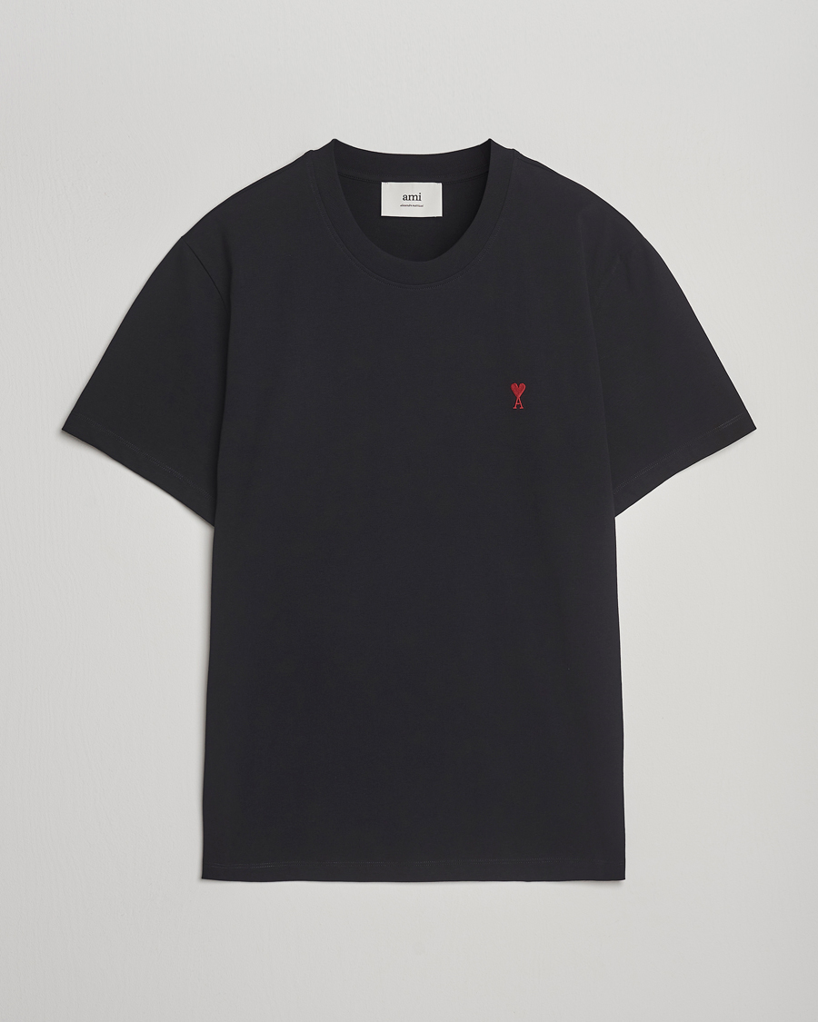 Homme | T-shirts | AMI | Heart Logo T-Shirt Black