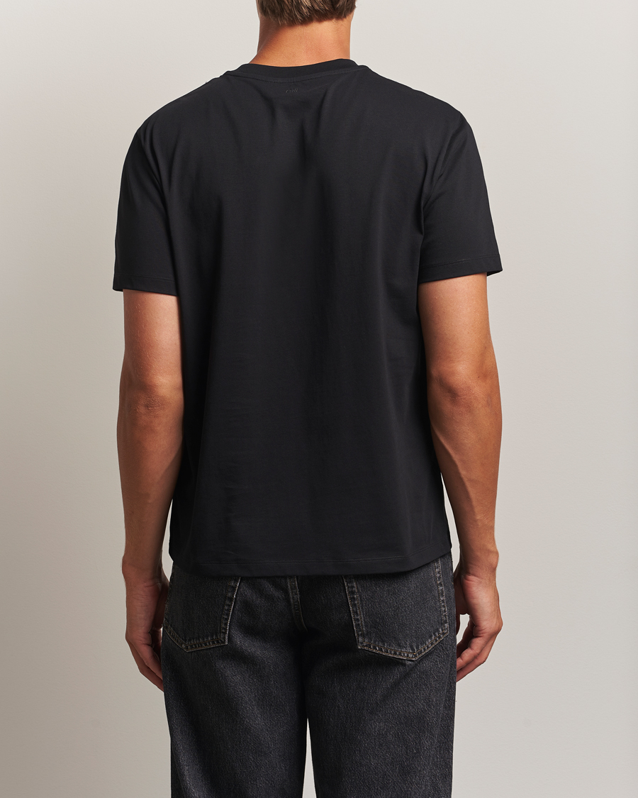 Homme | T-shirts | AMI | Heart Logo T-Shirt Black