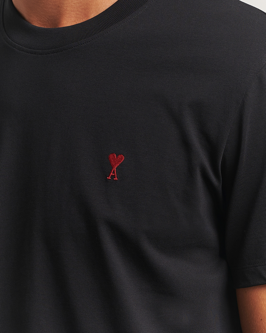 Homme | T-shirts | AMI | Heart Logo T-Shirt Black