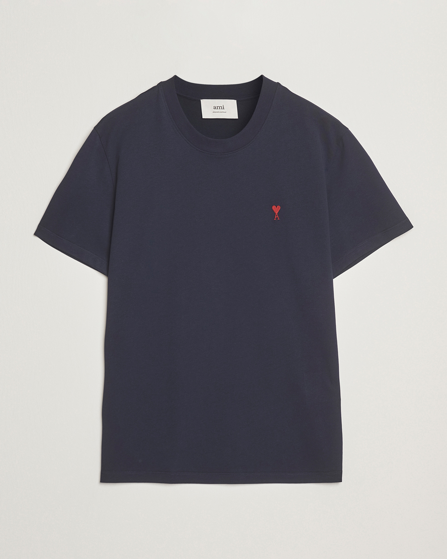 Homme | T-shirts | AMI | Heart Logo T-Shirt Night Blue