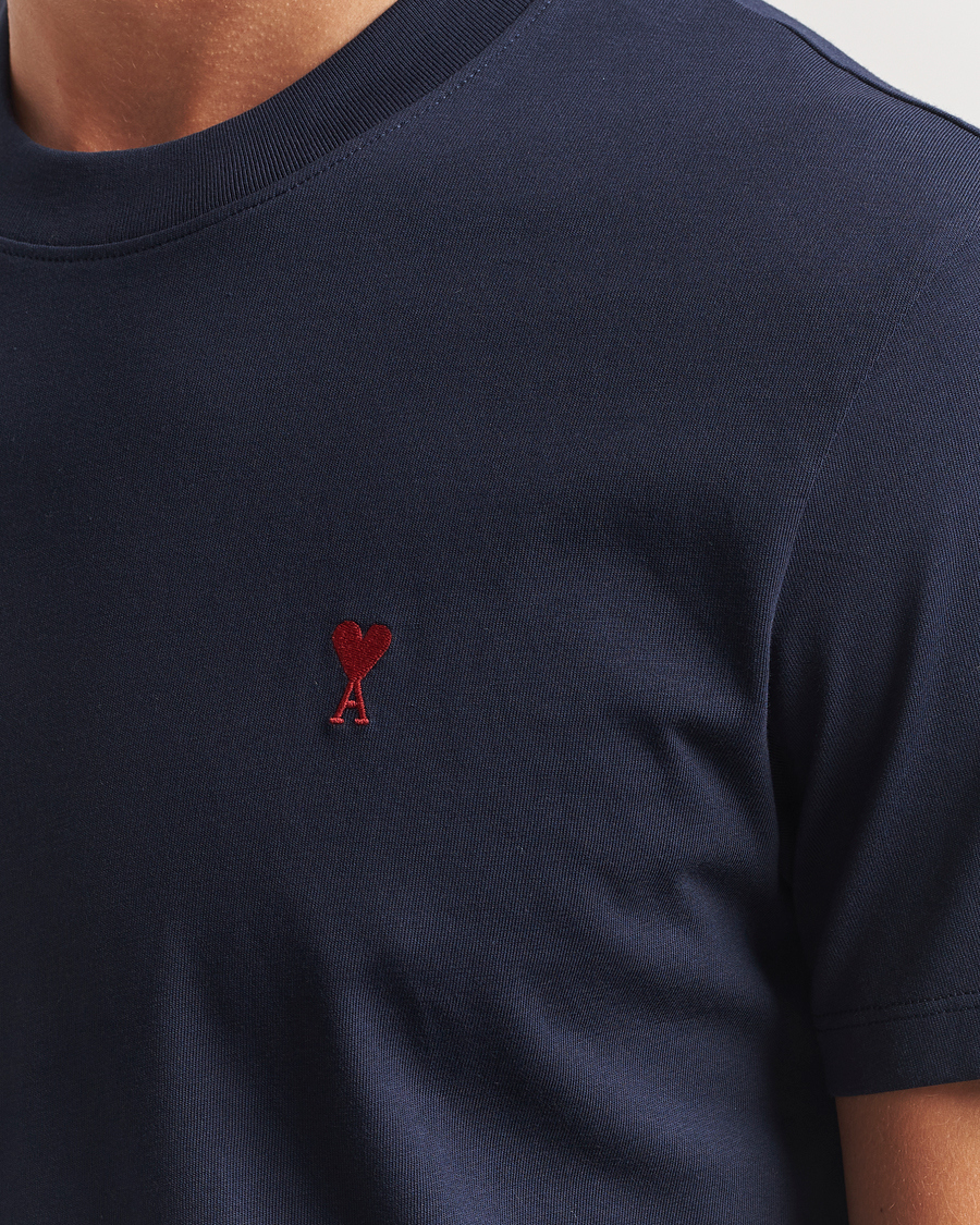 Homme | T-shirts | AMI | Heart Logo T-Shirt Night Blue