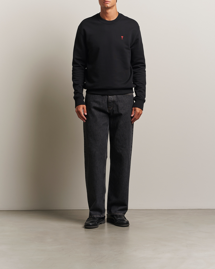 Homme | Pulls Et Tricots | AMI | Heart Logo Sweatshirt Black