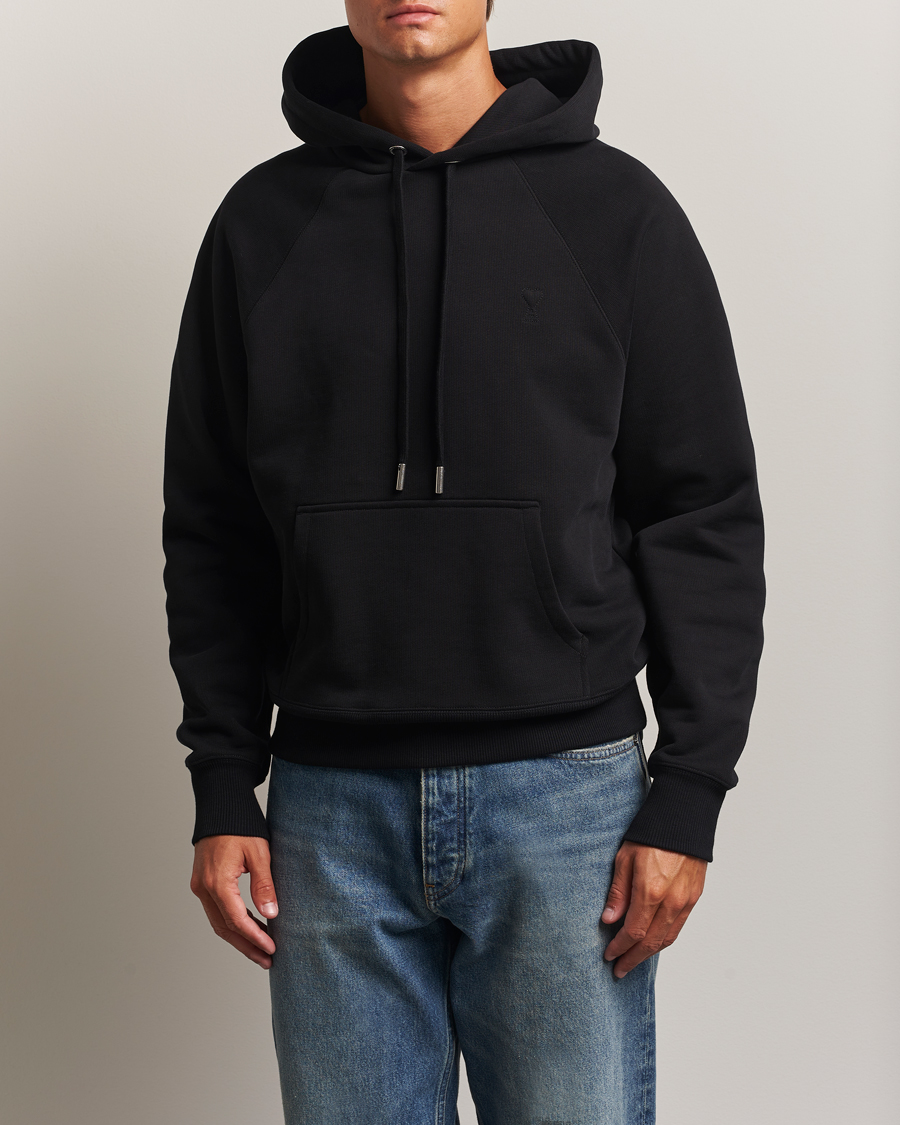 Homme | Pulls Et Tricots | AMI | Tonal Heart Logo Hoodie Black