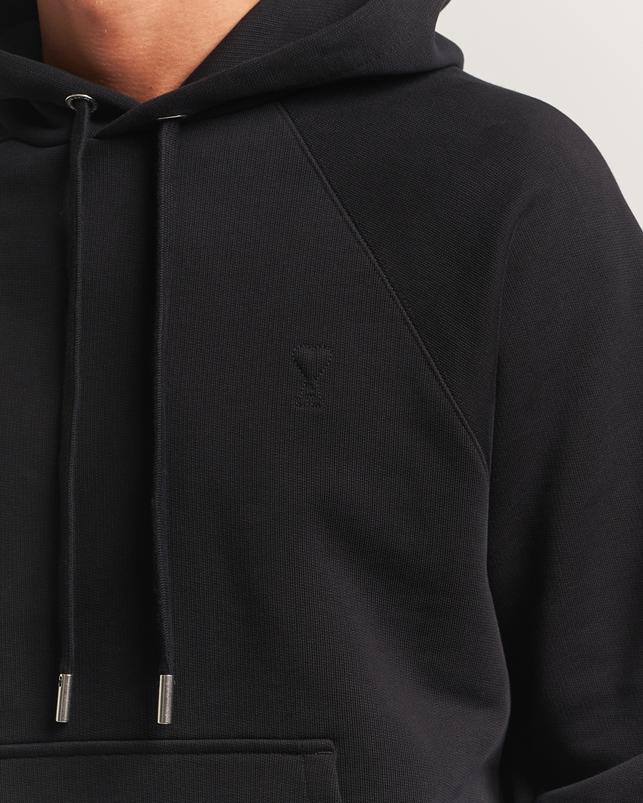 Homme | Pulls Et Tricots | AMI | Tonal Heart Logo Hoodie Black