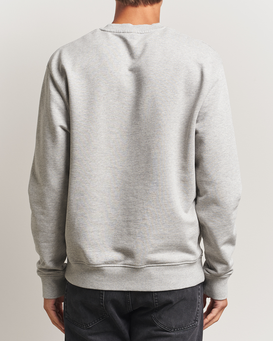 Homme | Pulls Et Tricots | AMI | Black Heart Logo Sweatshirt Grey Heather