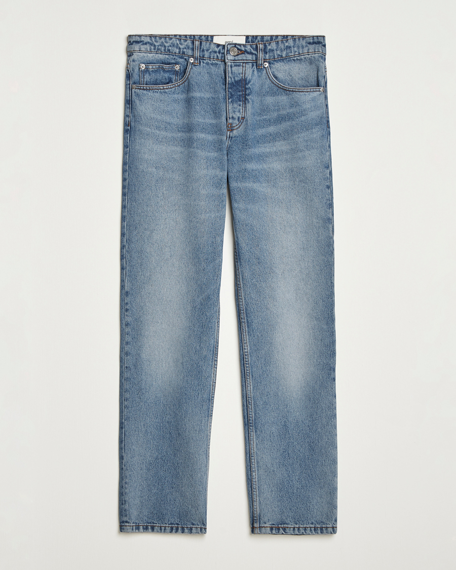 Homme | Pantalons | AMI | Classic Fit Jeans Used Blue