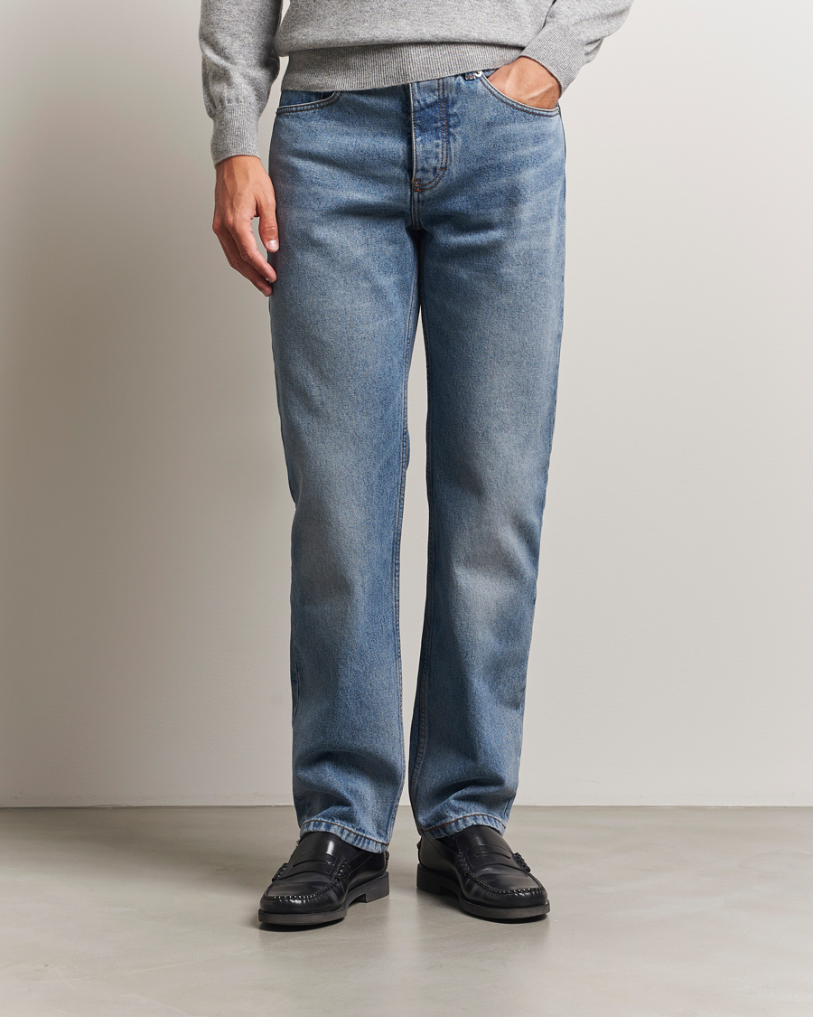 Homme | Pantalons | AMI | Classic Fit Jeans Used Blue