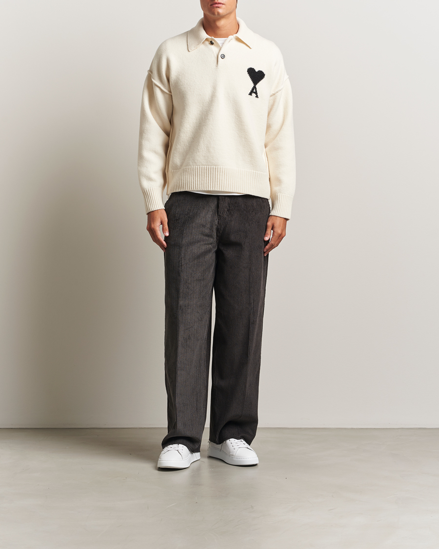 Homme | Pantalons | AMI | Corduroy Trousers Anthracite