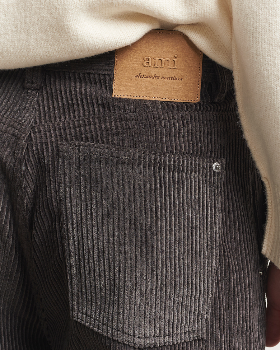 Homme | Pantalons | AMI | Corduroy Trousers Anthracite