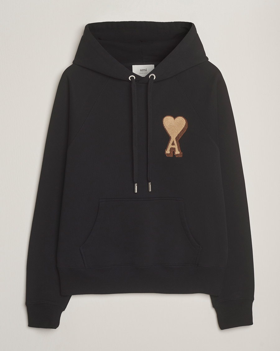 Homme | Pulls Et Tricots | AMI | Patch Heart Hoodie Black