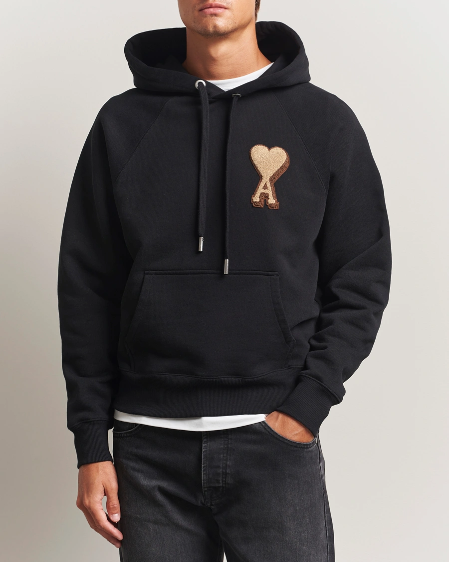 Homme | Pulls Et Tricots | AMI | Patch Heart Hoodie Black