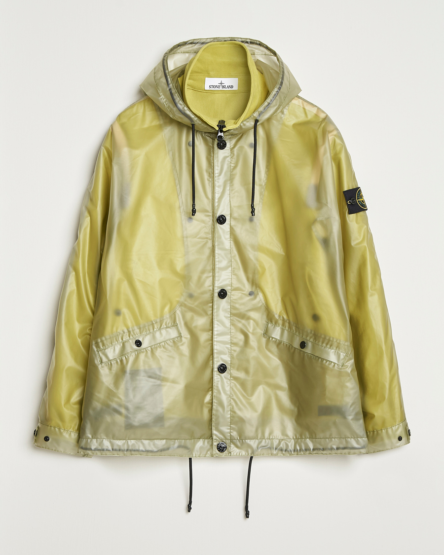 Homme | Manteaux Et Vestes | Stone Island | Translusent Cover Moleskin Short Parka Green