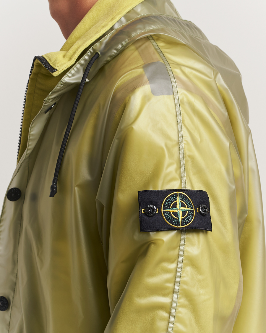 Homme | Manteaux Et Vestes | Stone Island | Translusent Cover Moleskin Short Parka Green