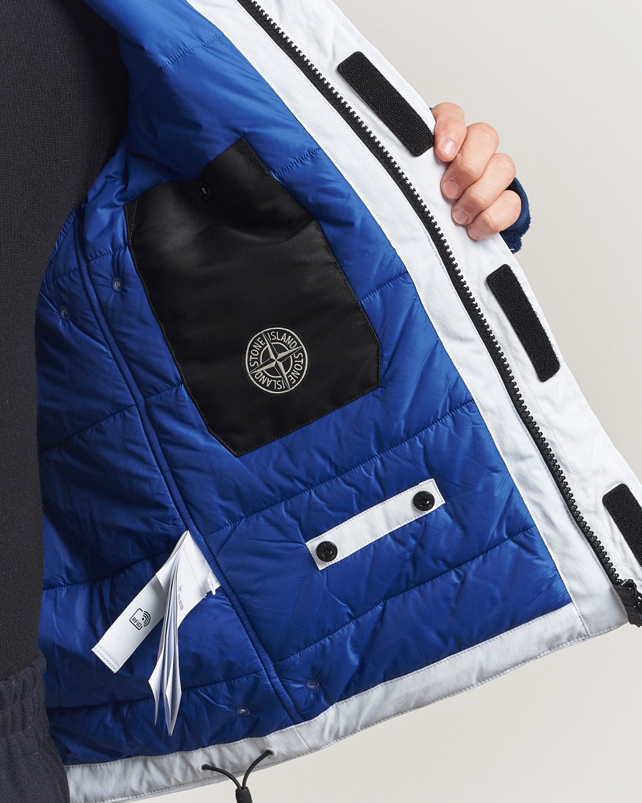 Homme | Manteaux Et Vestes | Stone Island | Short Parka Ice Jacket Sky Blue
