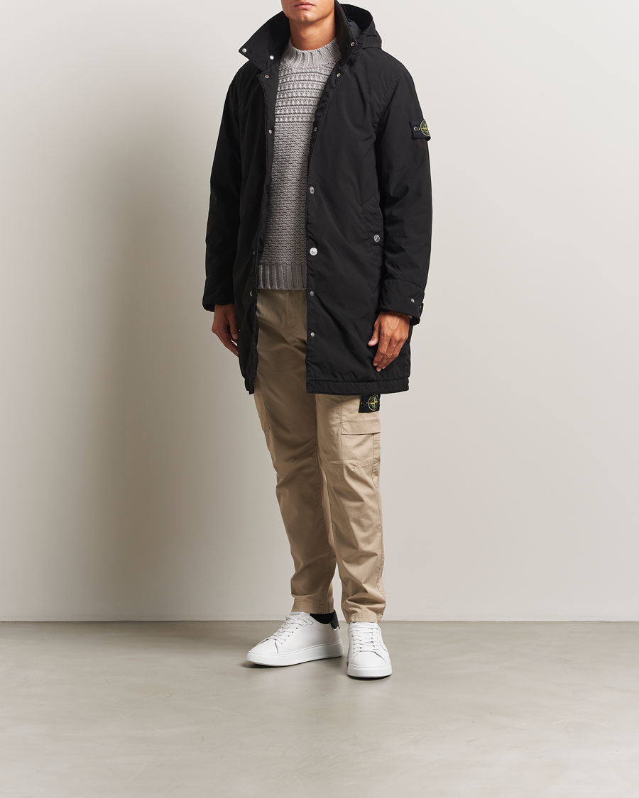 Homme | Manteaux Et Vestes | Stone Island | Light Compact Padded Hood Coat Black