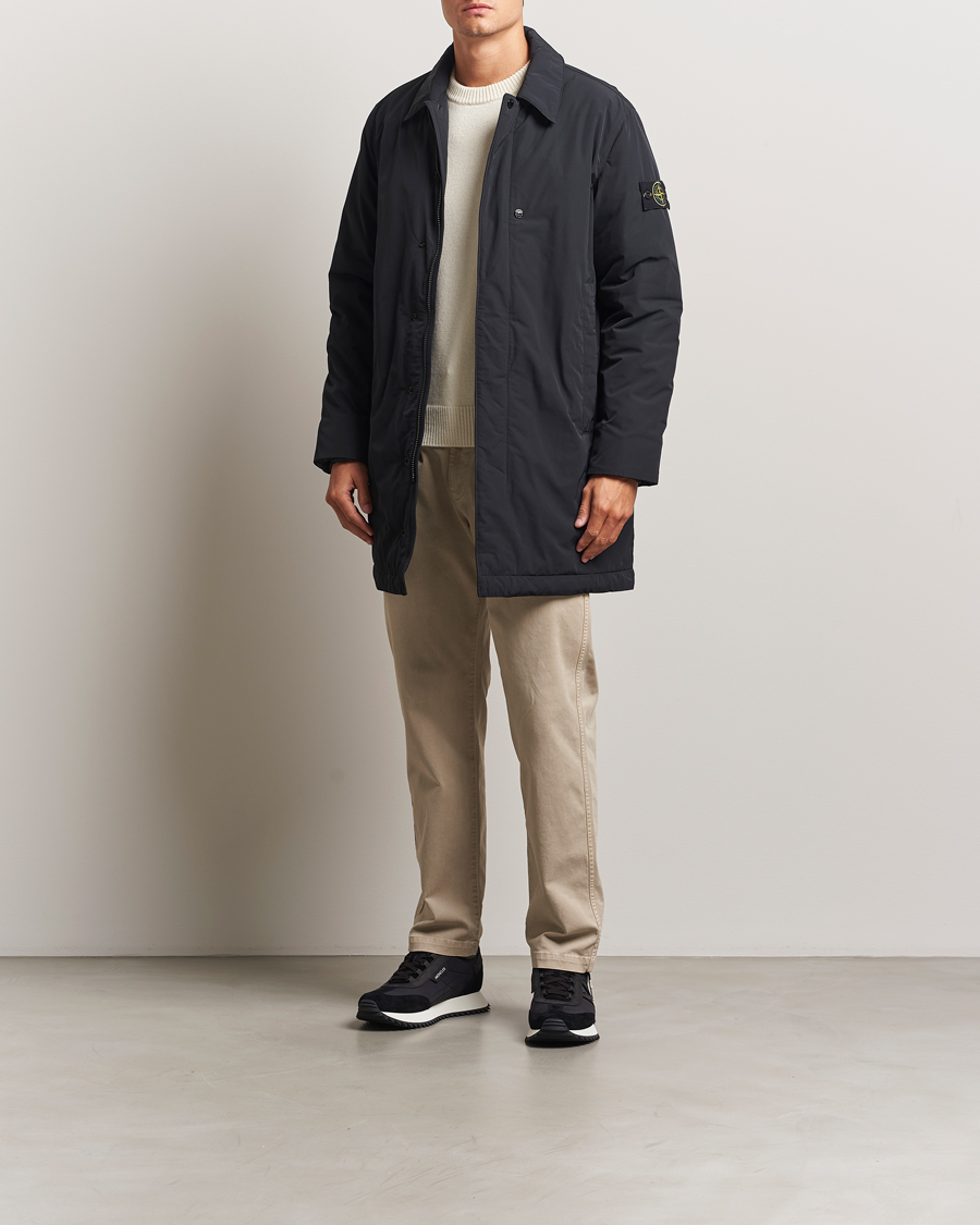 Homme | Manteaux Et Vestes | Stone Island | Micro Twill Primaloft Padded Coat Black