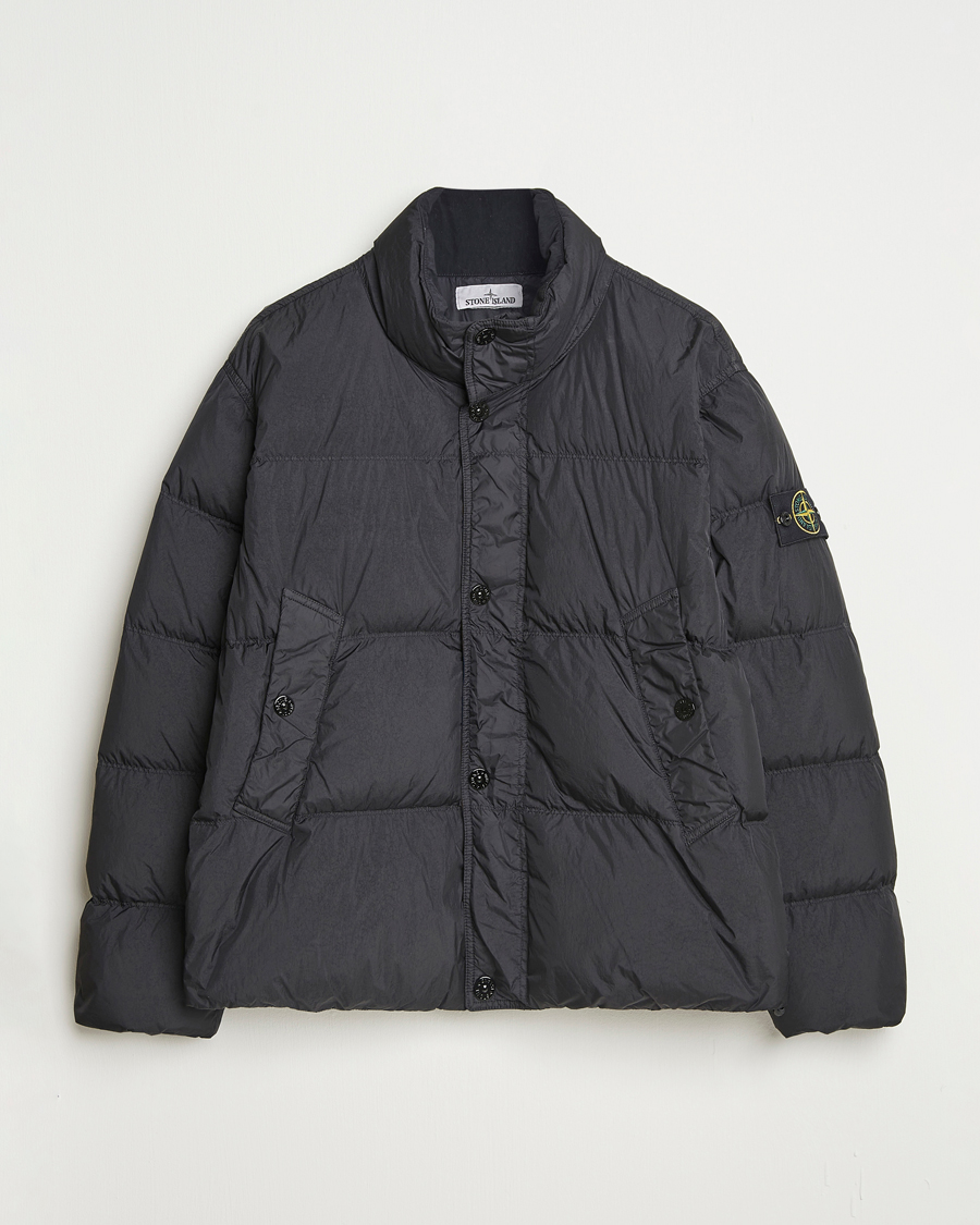 Homme | Manteaux Et Vestes | Stone Island | Crinkle Reps Down Jacket Black
