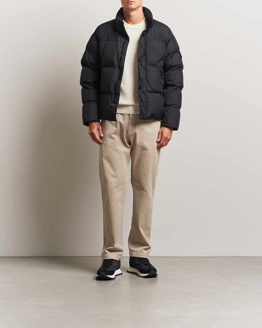 Homme | Manteaux Et Vestes | Stone Island | Crinkle Reps Down Jacket Black