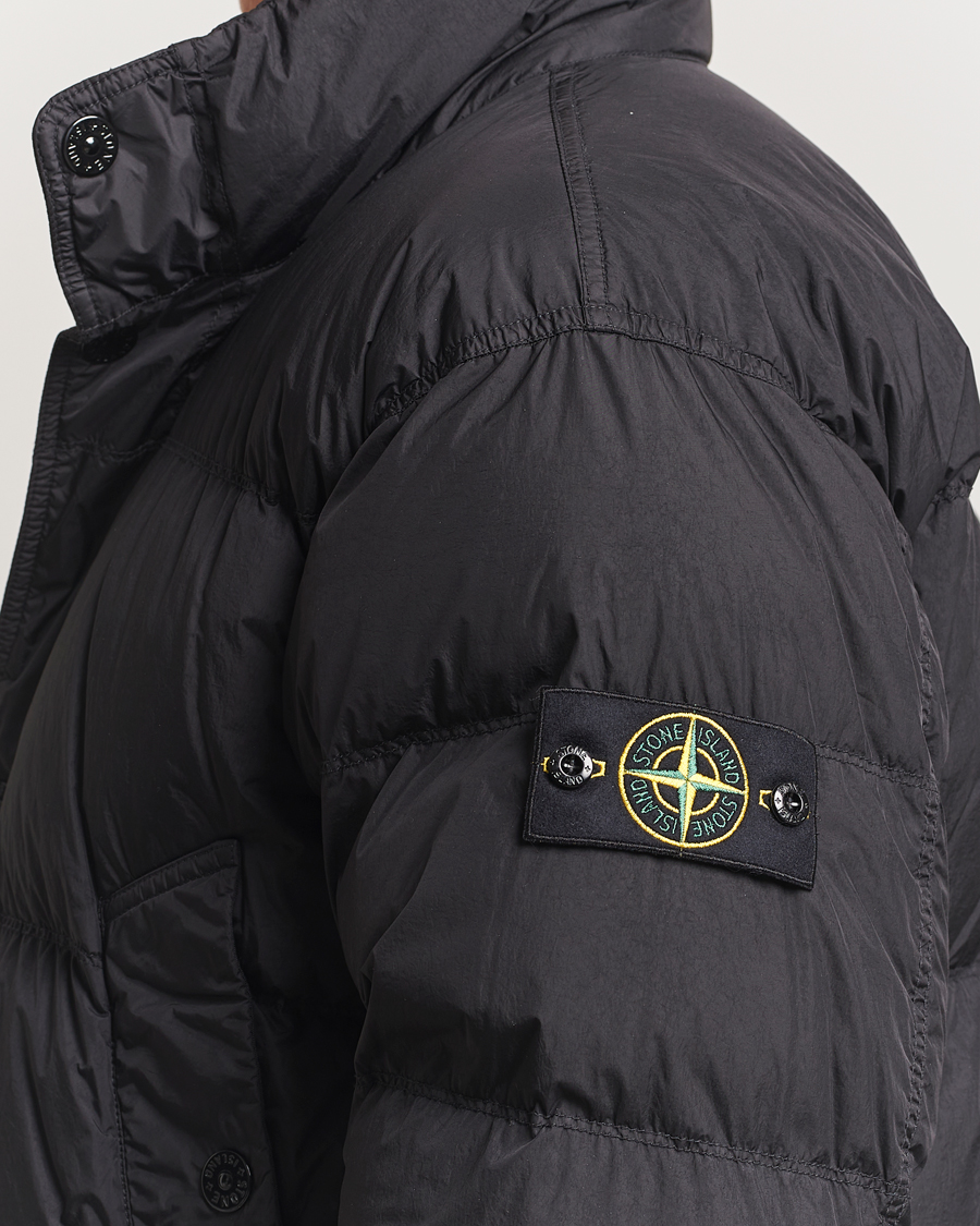 Homme | Manteaux Et Vestes | Stone Island | Crinkle Reps Down Jacket Black