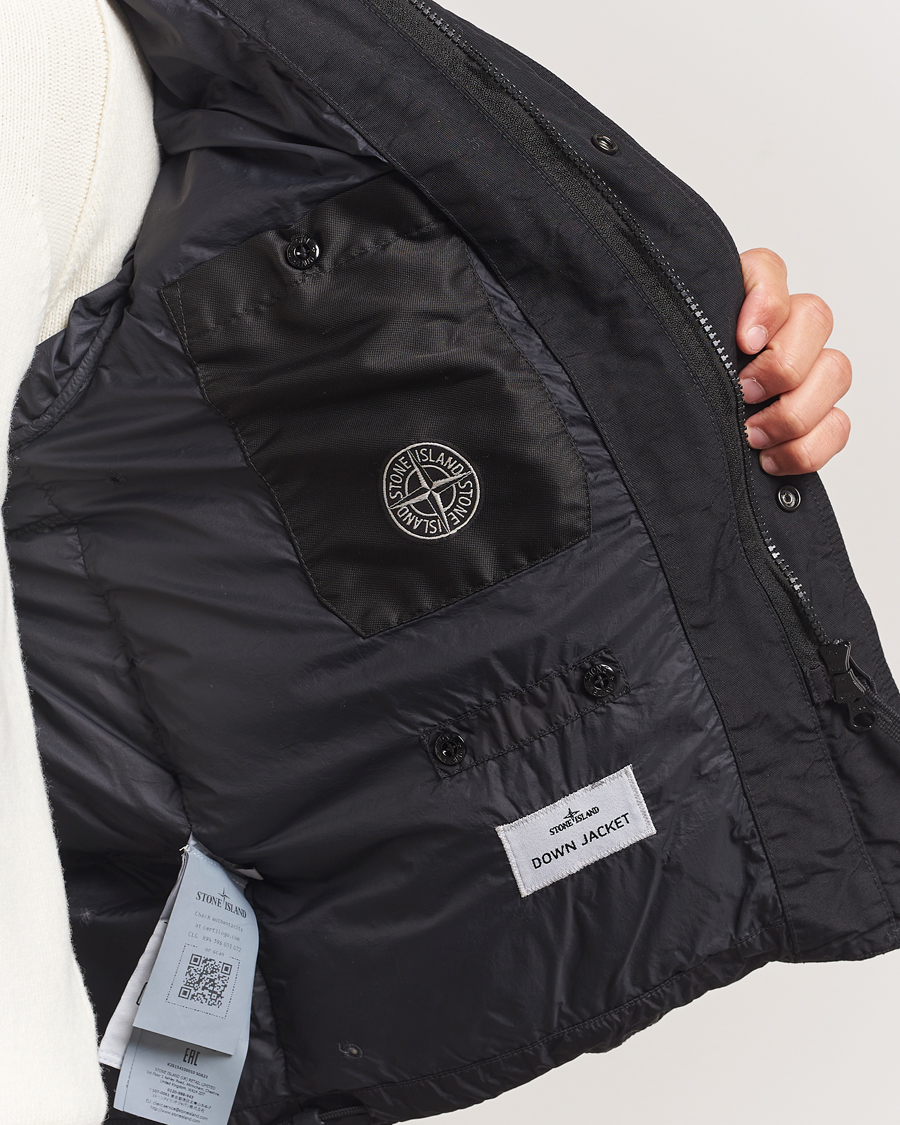 Homme | Manteaux Et Vestes | Stone Island | Crinkle Reps Down Jacket Black
