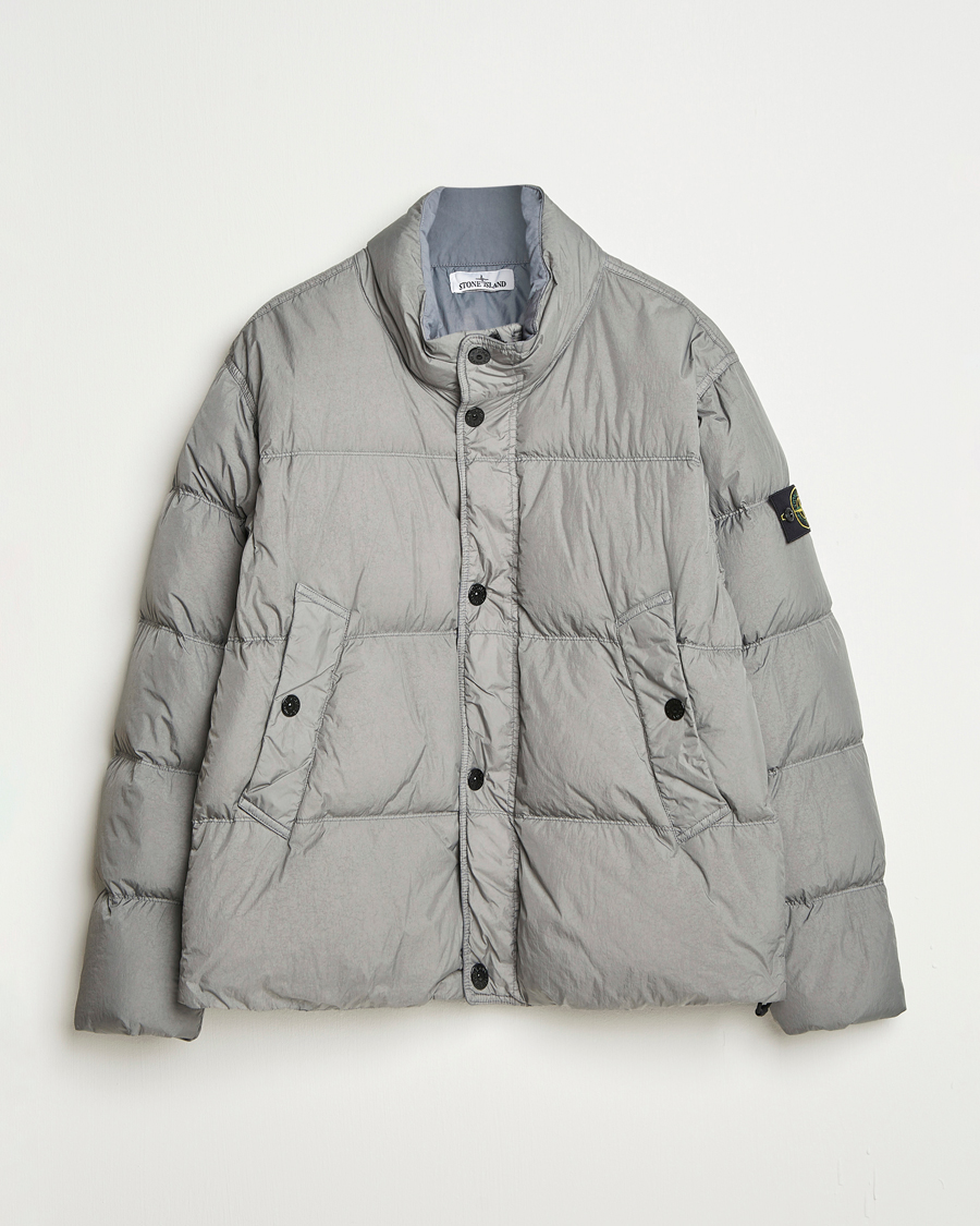 Homme | Manteaux Et Vestes | Stone Island | Crinkle Reps Down Jacket Cement