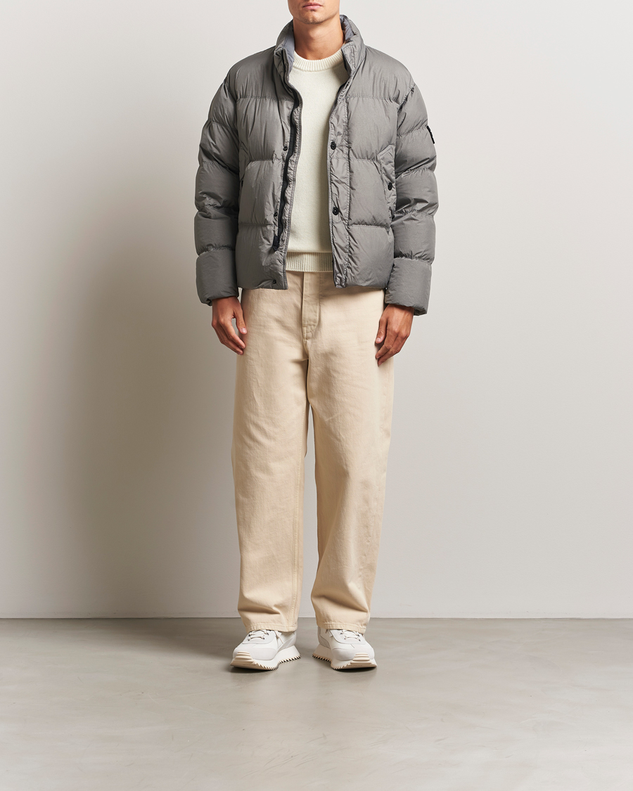 Homme | Manteaux Et Vestes | Stone Island | Crinkle Reps Down Jacket Cement