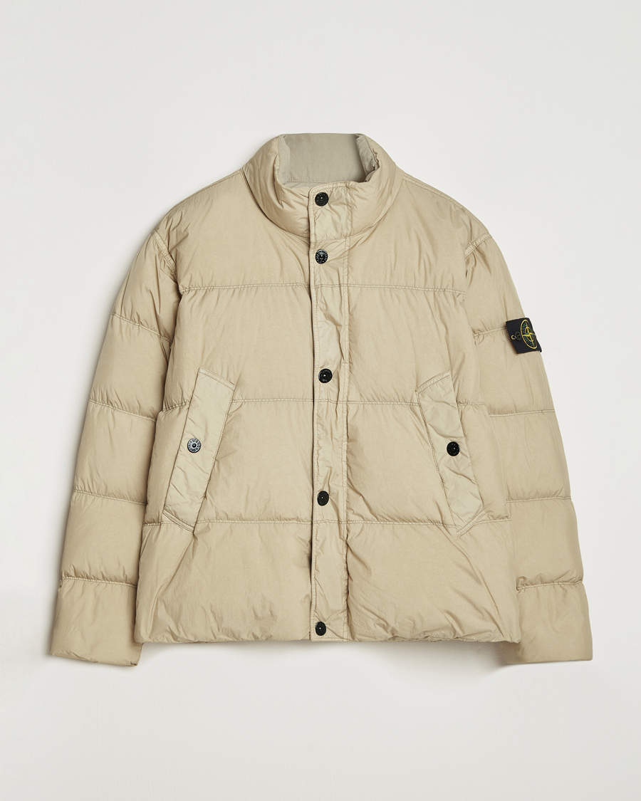 Homme | Manteaux Et Vestes | Stone Island | Crinkle Reps Down Jacket Beige